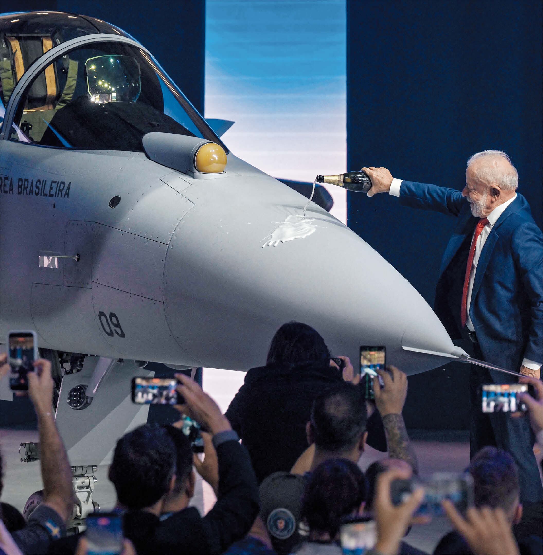 Lula celebrates Brazil's first domestically built fighter jet