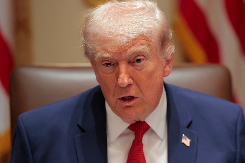 Donald Trump's skin condition hiding behind thick orange make-up exposed