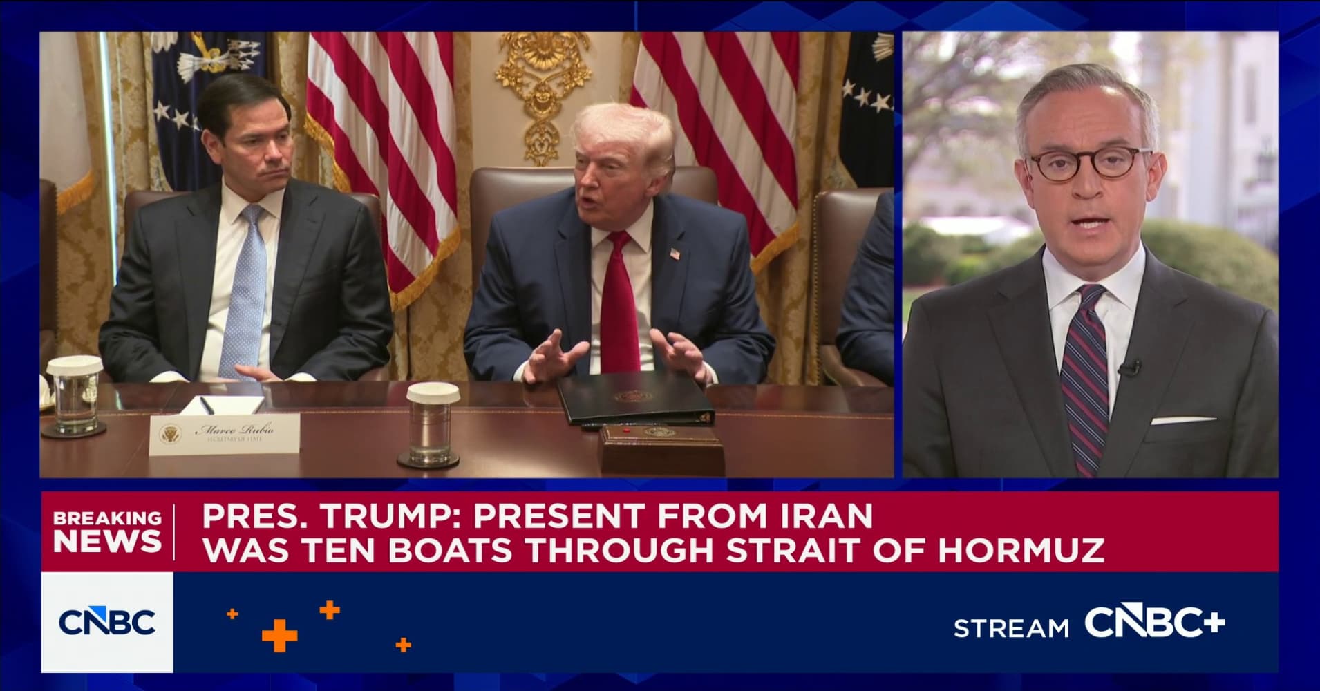 President Trump says Iran let 10 oil ships through the Strait of Hormuz ...