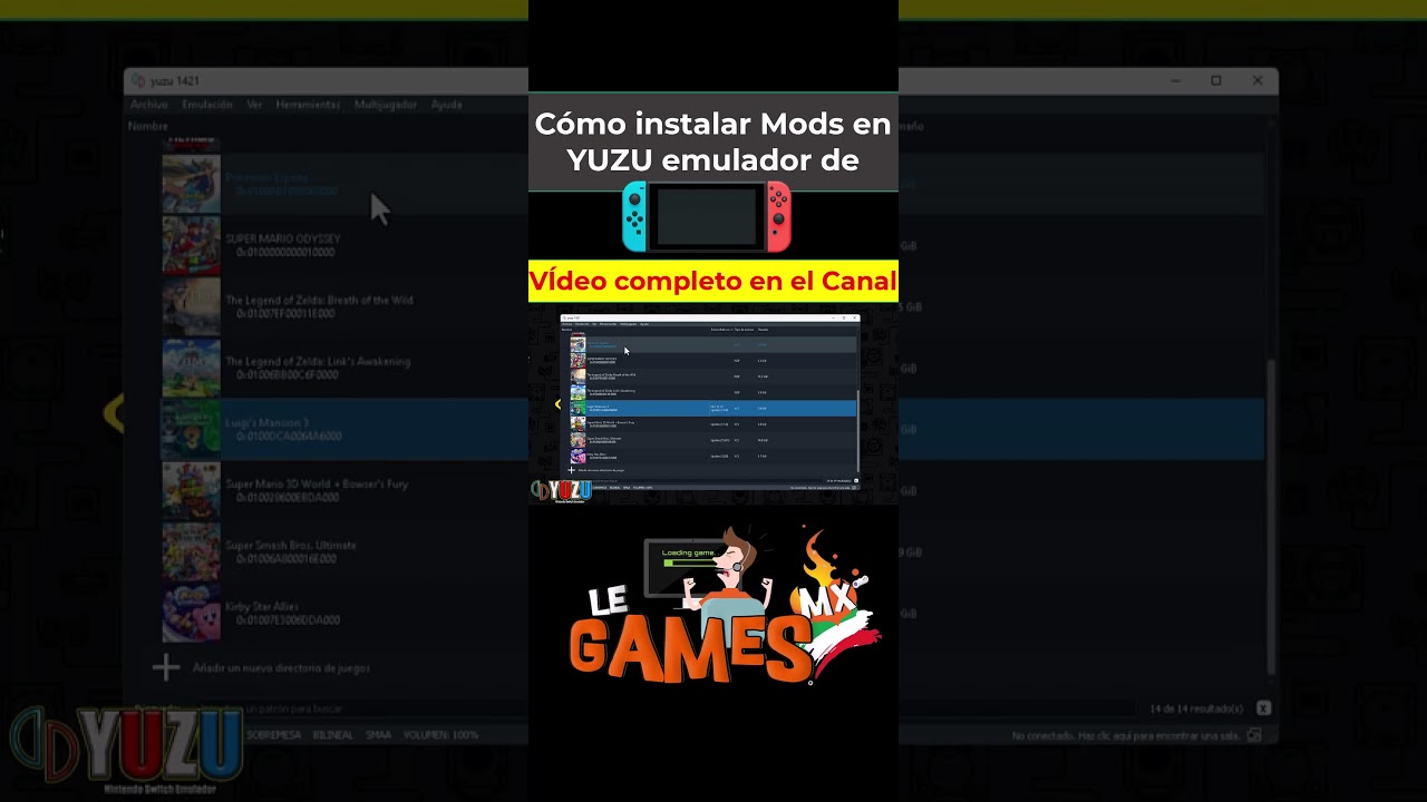 Cómo instalar mods en YUZU - emulador de Nintendo Switch