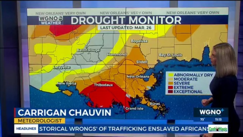 Drought conditions worsen for parts of SE LA