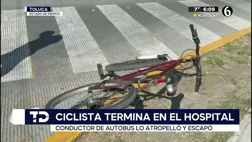 Chofer de autobús arrolla a ciclista y huye en Toluca; ya fue ubicado ...