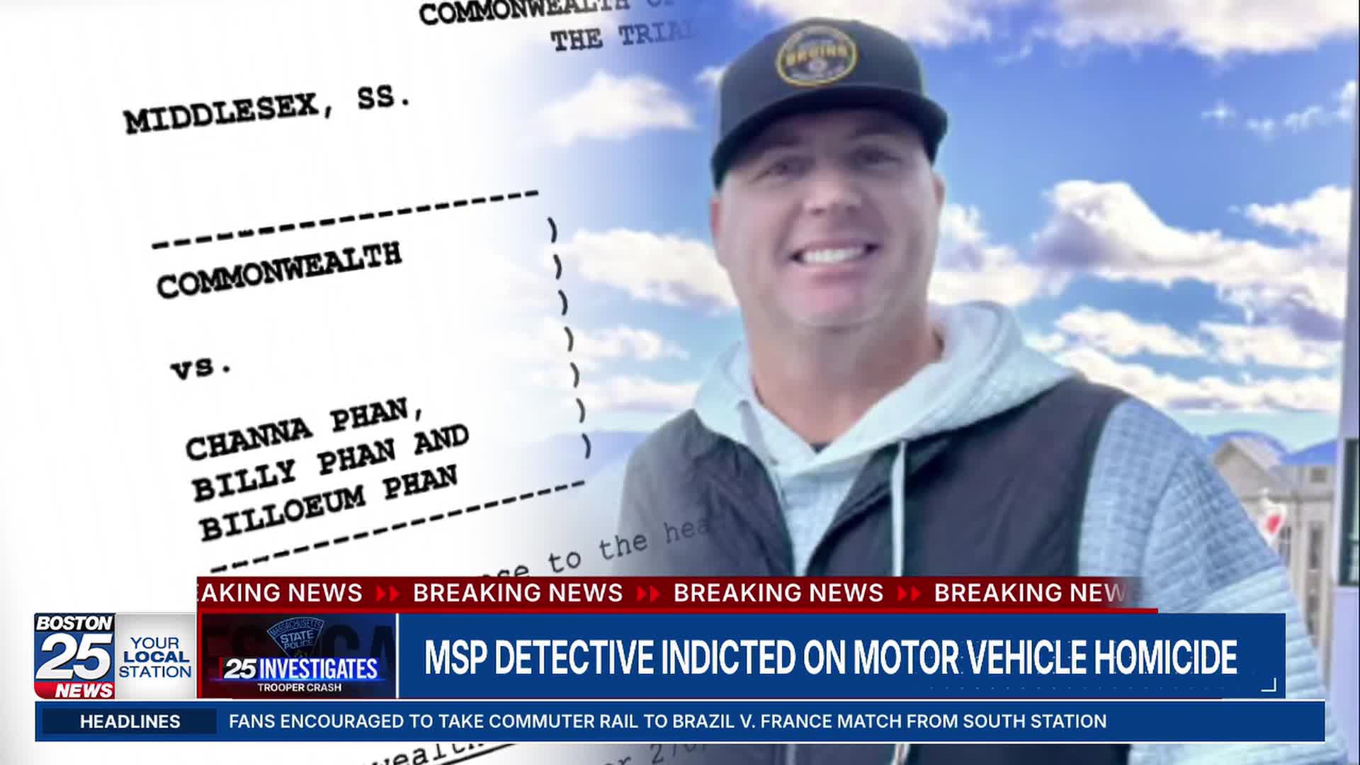 Mass. State Police sergeant indicted on homicide charge in connection ...