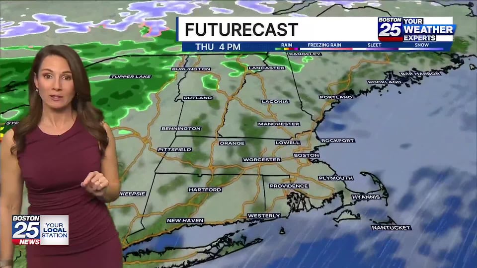 Boston 25 Thursday afternoon weather forecast