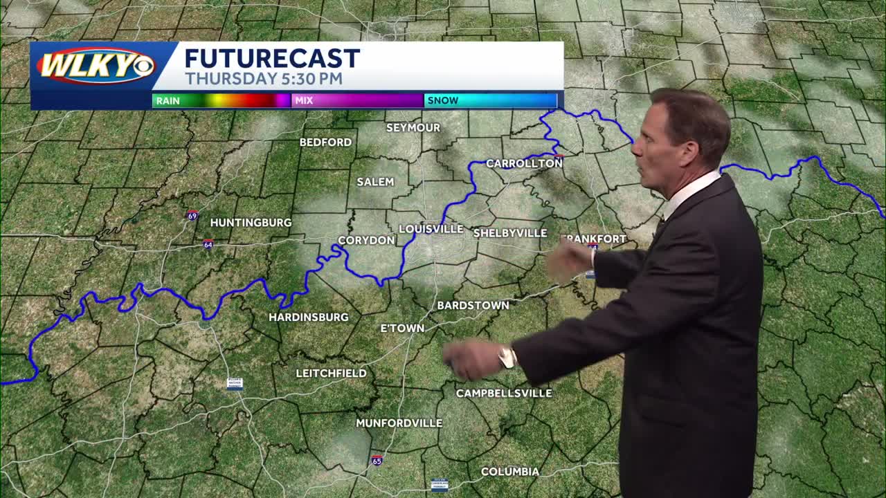 Showers late tonight into Friday and much cooler