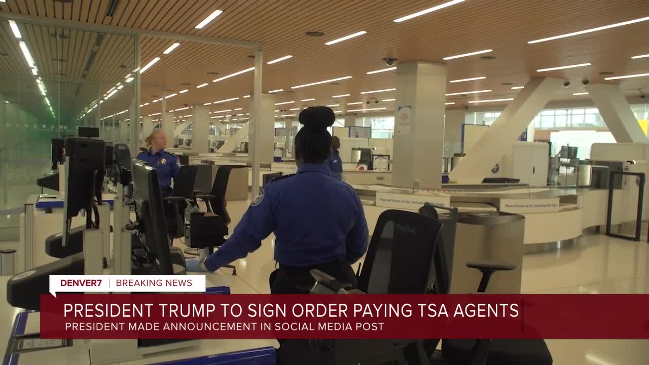 President Trump to sign order paying TSA agents