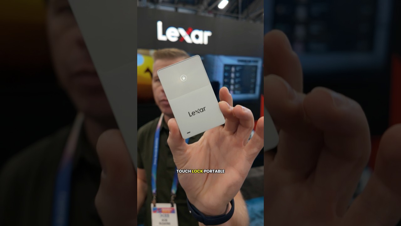 Protect your data on the go with the Lexar TouchLock portable SSD!