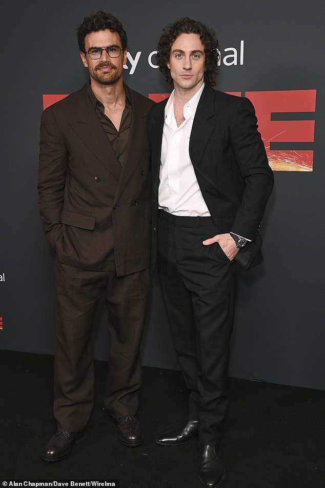 Theo James makes a rare red carpet appearance with his wife Ruth ...