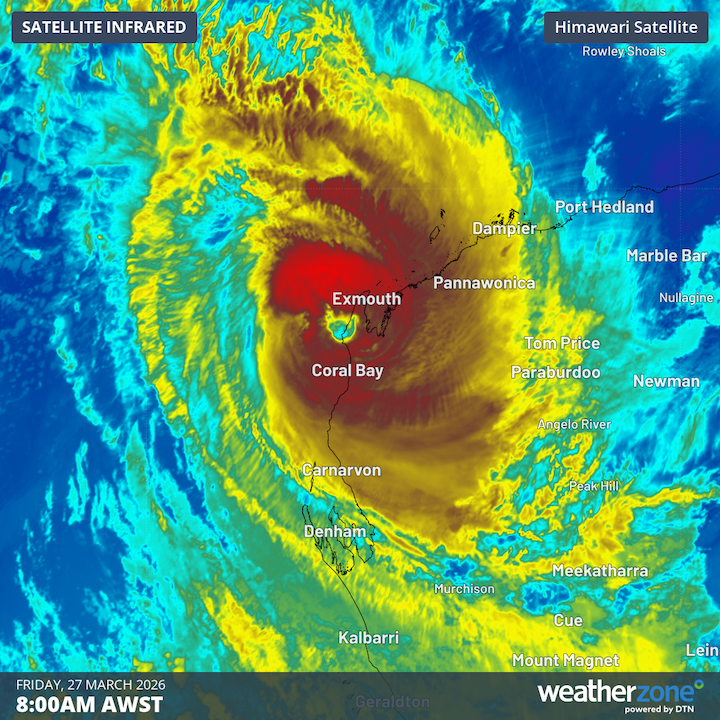 Severe tropical cyclone Narelle batters WA coast
