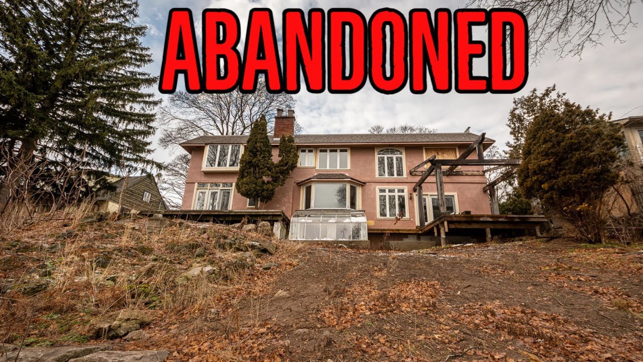 Abandoned mystery lakefront mansion | Forgotten luxury estate exploration
