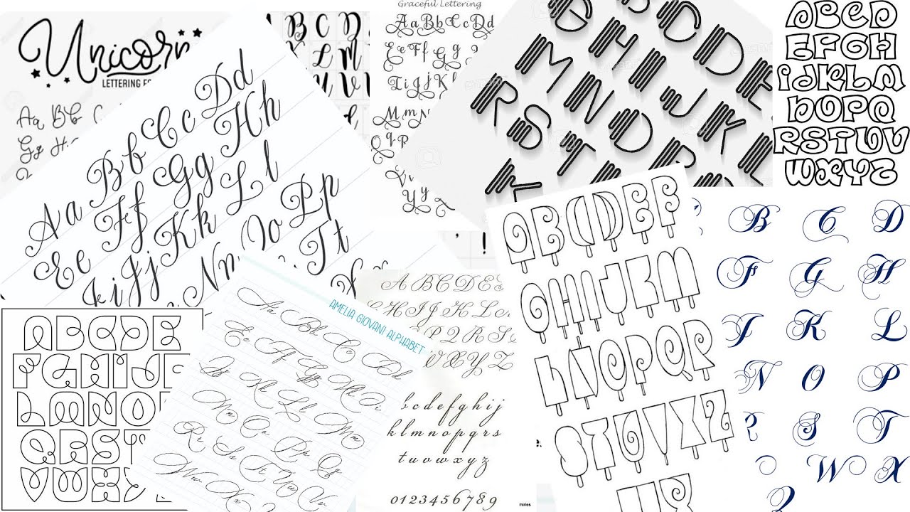 Alphabet fonts | Letters | Simplicity | For example | Refer | Wire ...