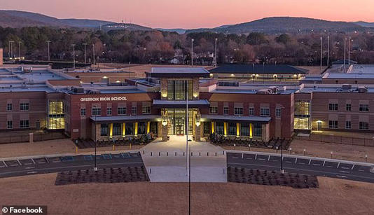 Officials at Grissom High School (pictured above) in Huntsville, Alabama, announced a student has tested positive for tuberculosis