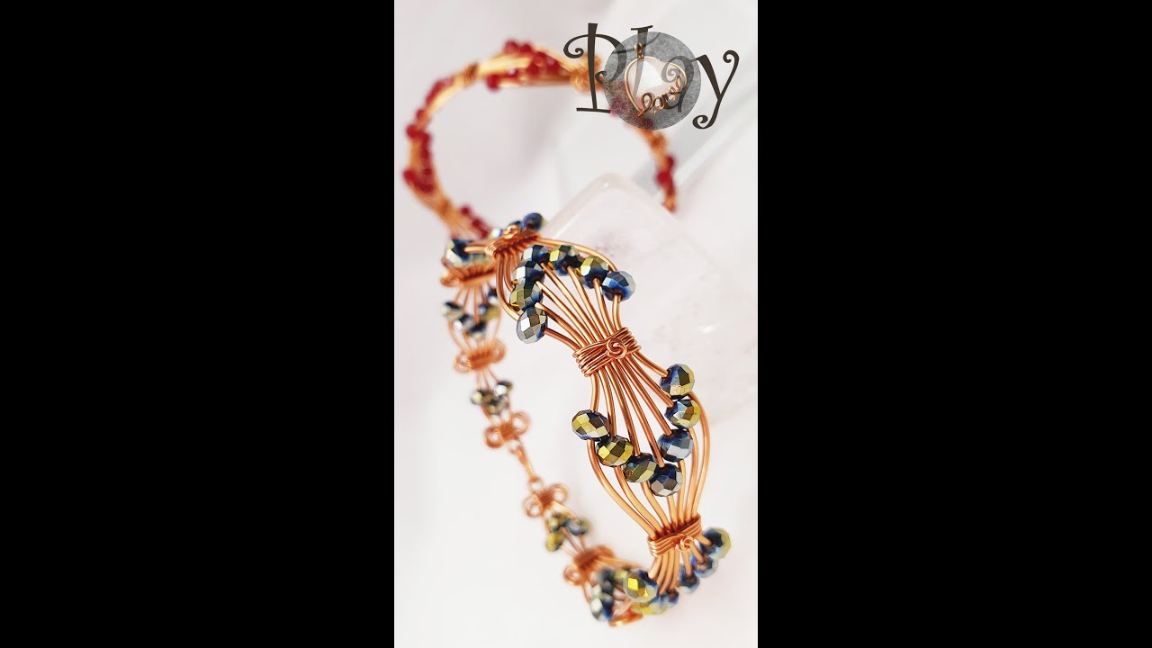 Play with wire | Arrow bracelets | Thick bangles | Wire jewelry 605 #Shorts
