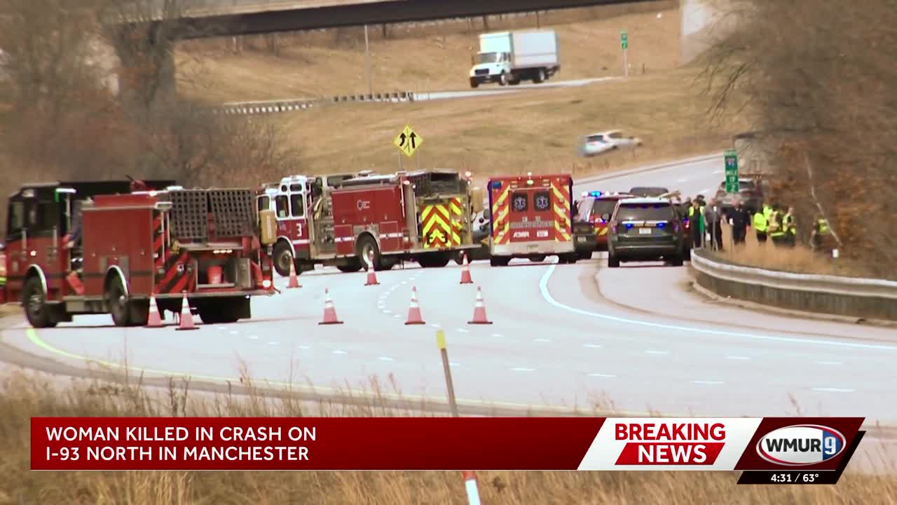 Woman fatally struck by vehicle on I-93 North in Manchester