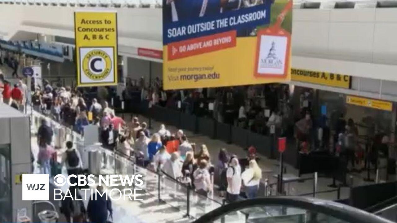 Baltimore airport dealing with long security lines, TSA call outs