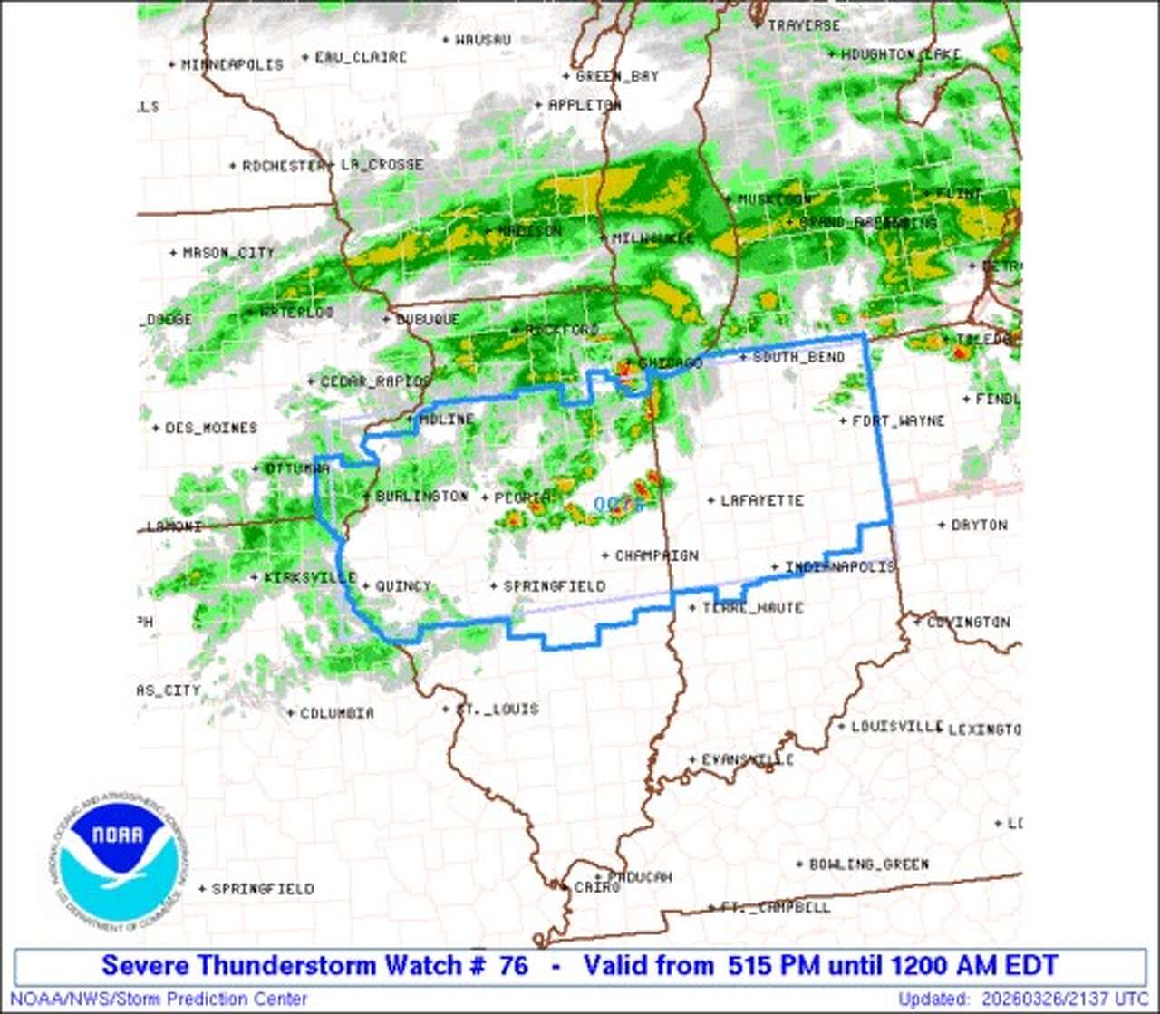 Severe thunderstorm watch issued for central Illinois through 11 p.m ...