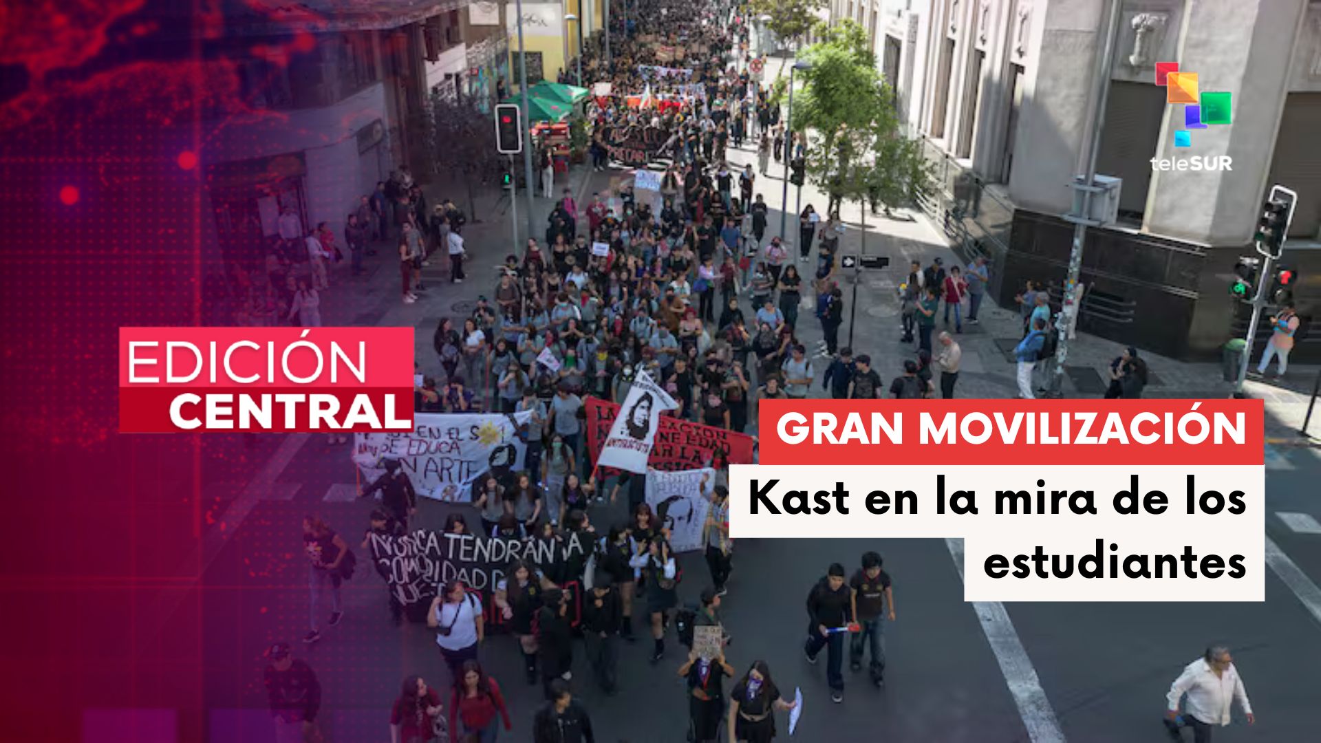 Estudiantes intentaron realizar marcha contra medidas del gobierno de Kast