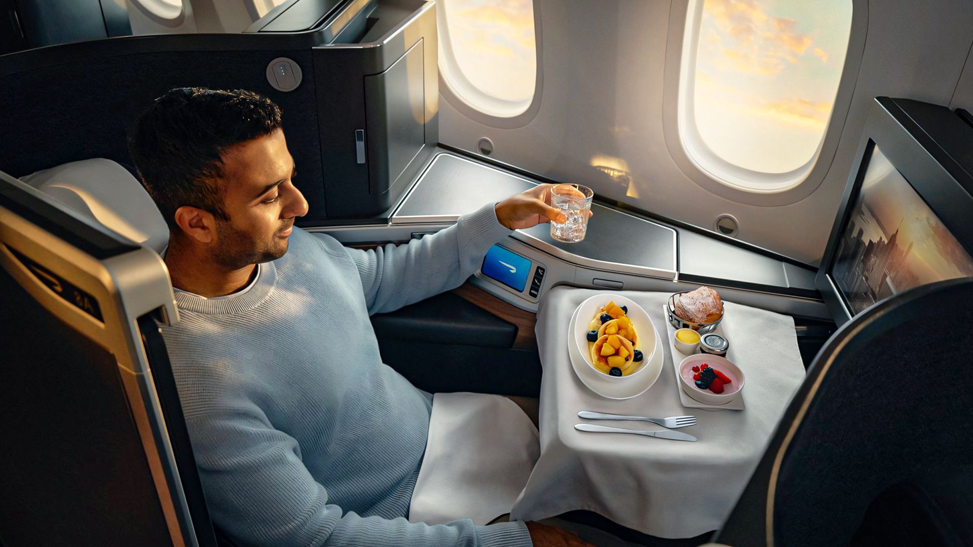 The airline that introduced lie-flat business class seats to the world