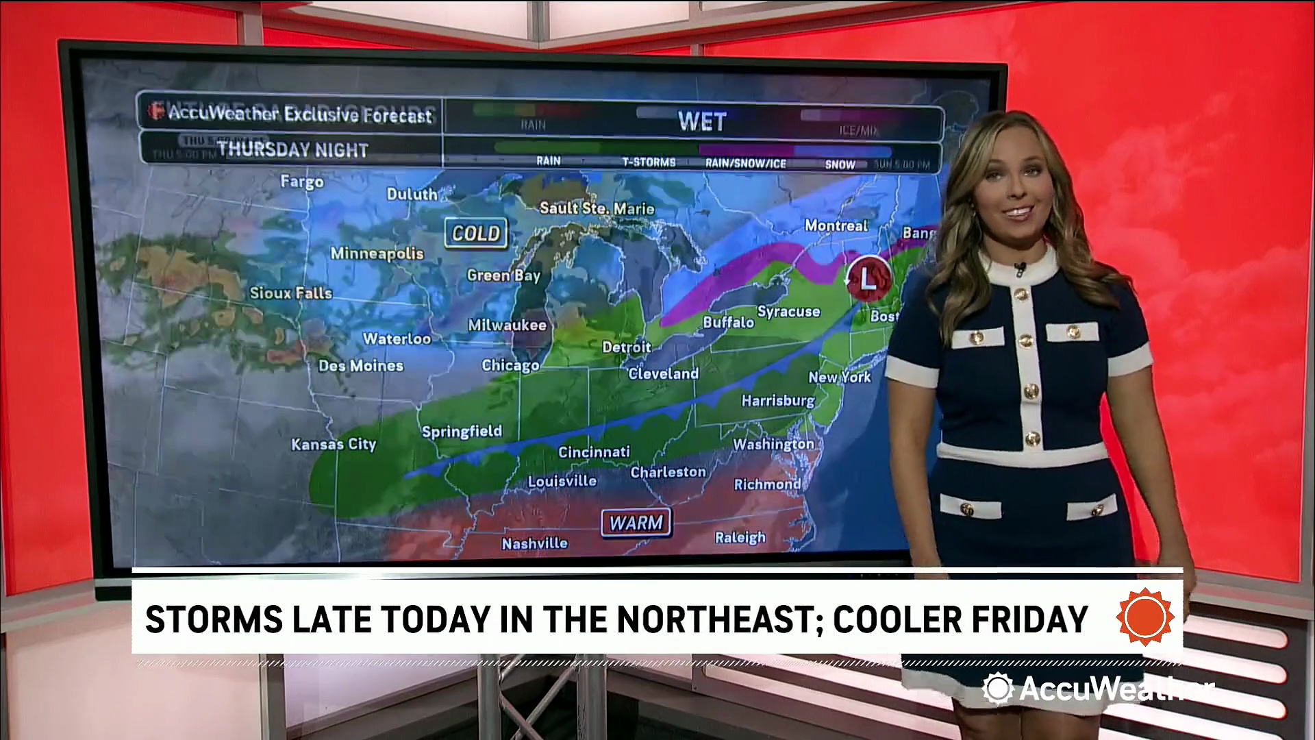 Temperature roller coaster coming after Friday rain in the Northeast