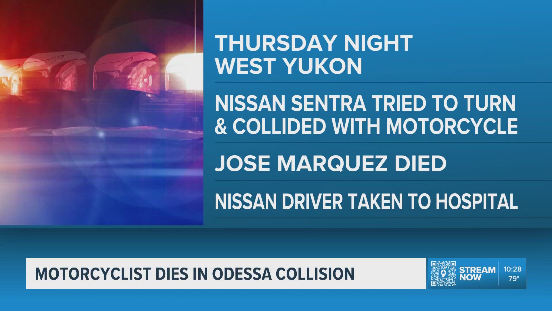 One person dead after motorcycle crash at North Odessa intersection