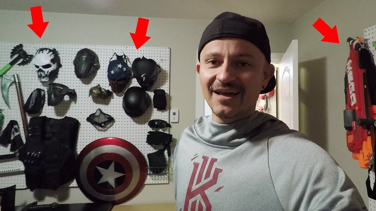 Danny Gun returns! Epic gear room tour, Nerf wall & upcoming RC ...