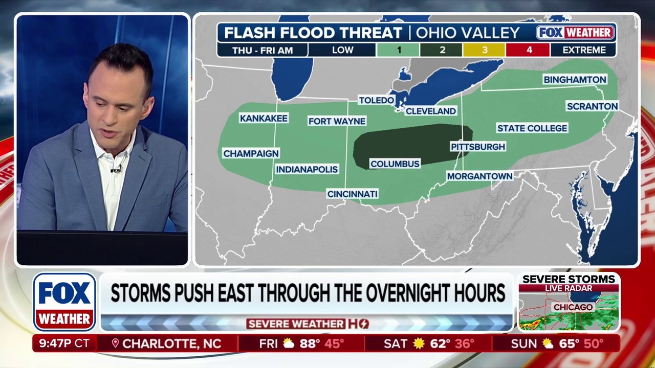 Severe storms to continue overnight into the Mid-Atlantic, bringing ...