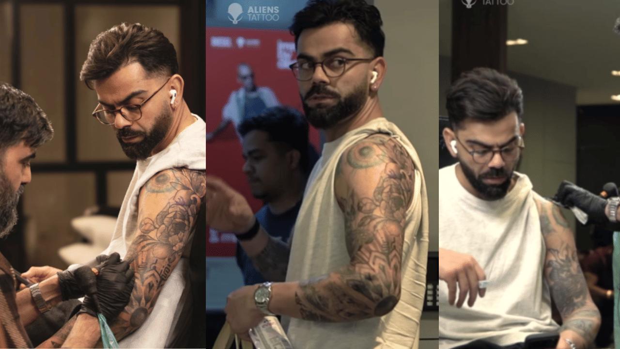 Virat Kohli unveils stunning full-sleeve lotus tattoo ahead of IPL 2026