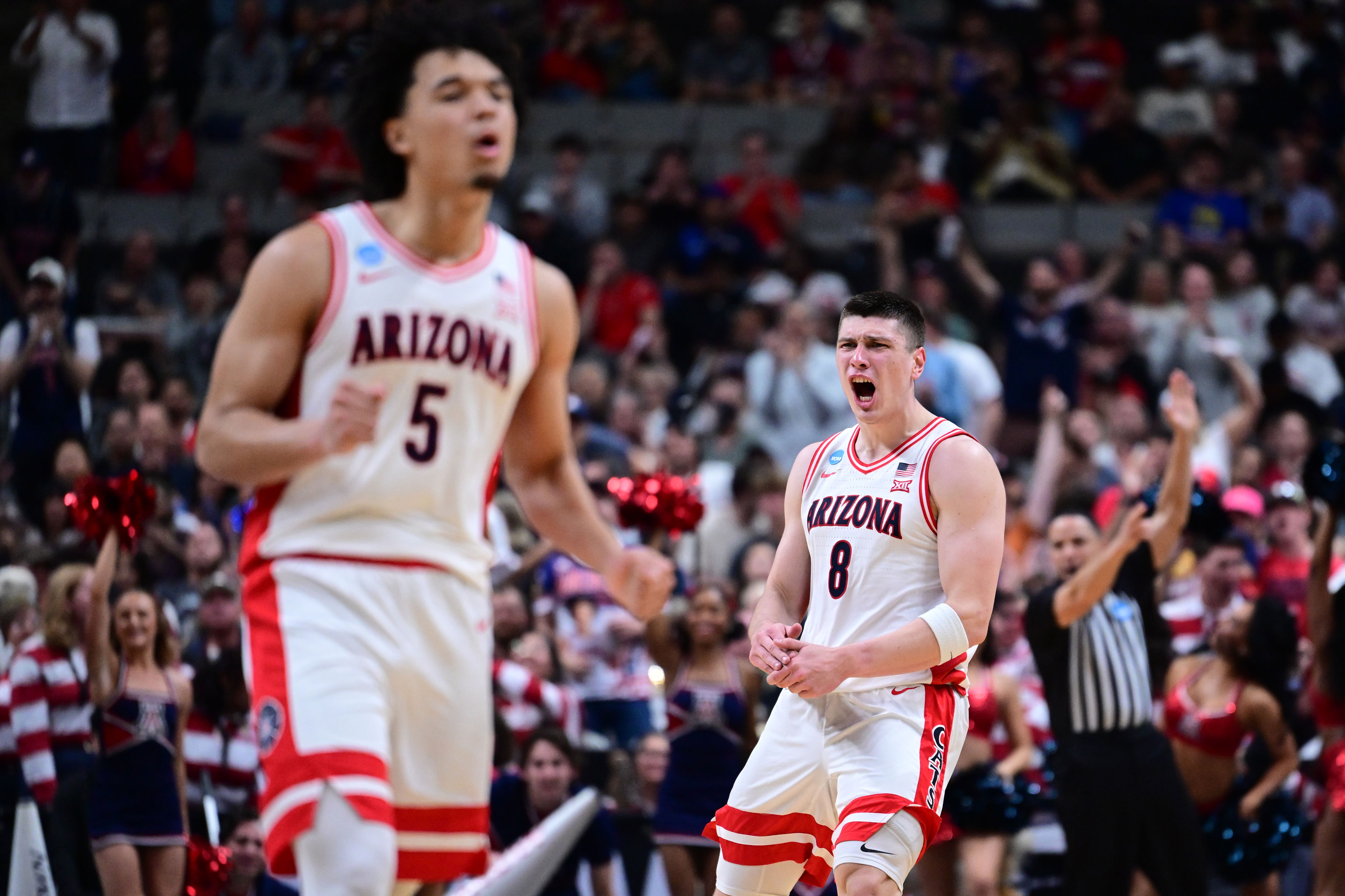 No. 1 Arizona dominates No. 4 Arkansas to advance to Elite Eight for ...
