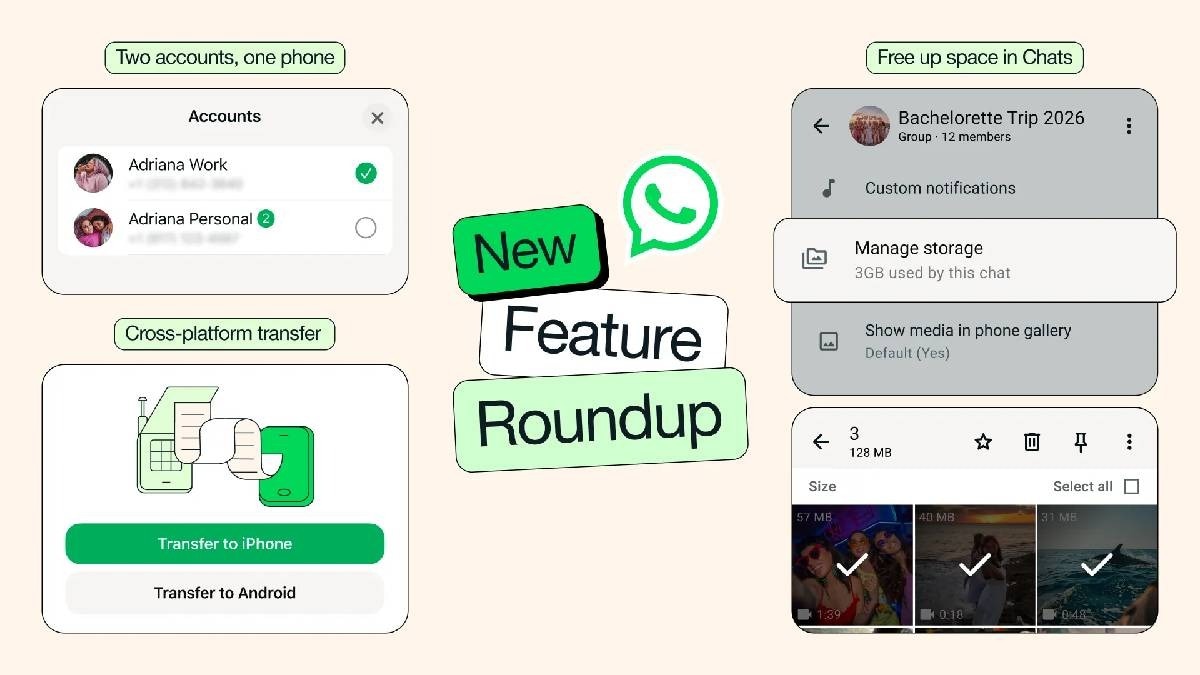 WhatsApp rolls out chat transfer, dual accounts on iOS and other new ...