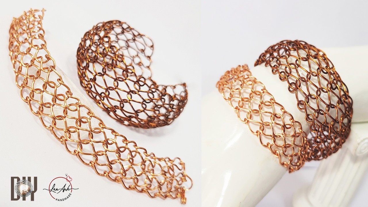 Beautiful and unique bracelet design | Copper wire jewelry making ...