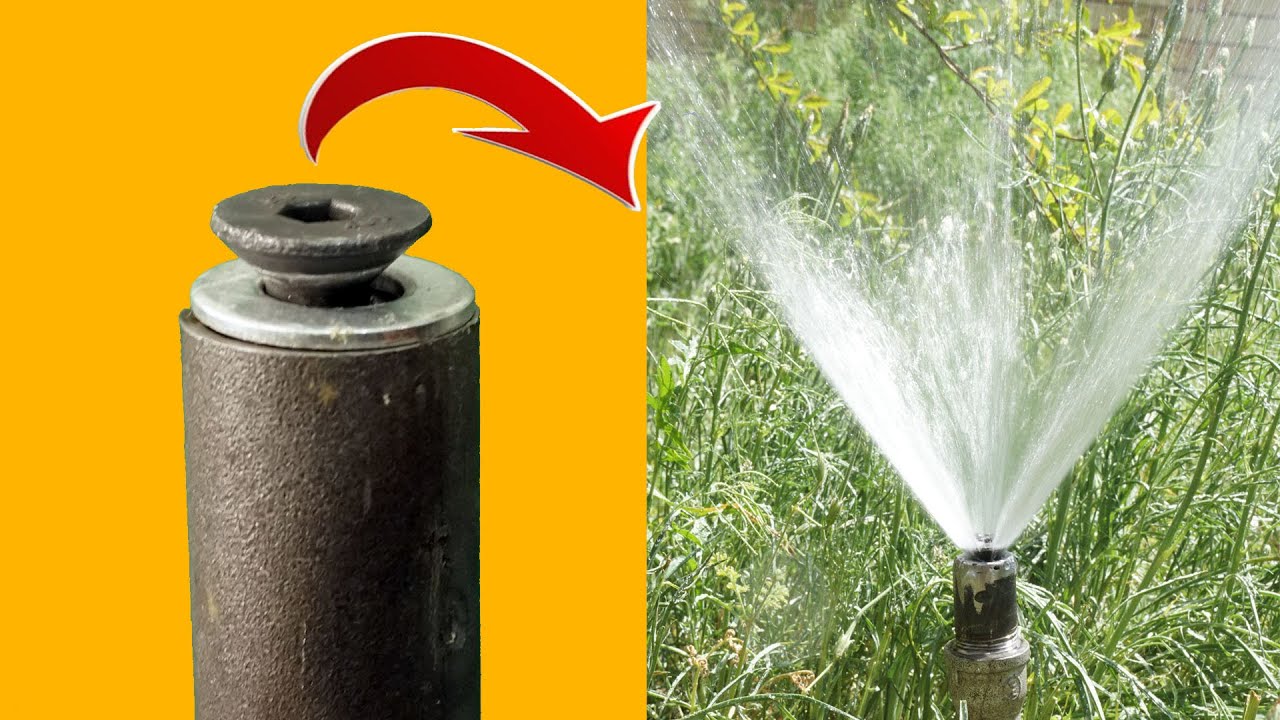 How to make a DIY metal water sprinkler for your garden | Easy lawn ...