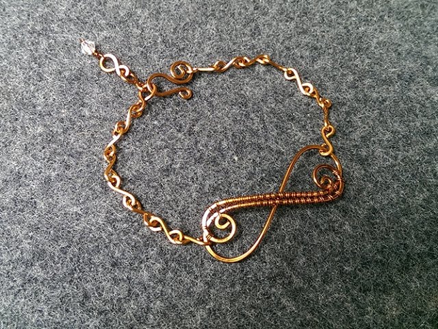 Infinity bracelet - How to make wire jewelry 152