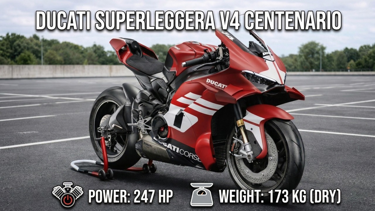 2026 Ducati Superleggera V4 Centenario & Tricolore Superbikes mit 247 PS