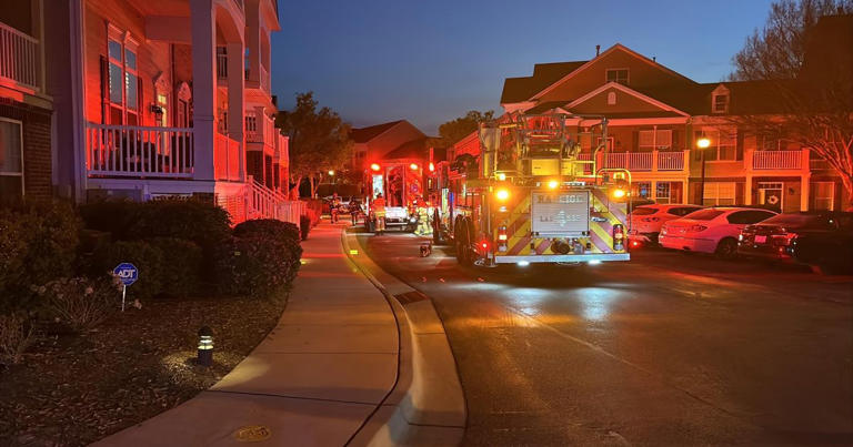 Fire reported in Brier Creek neighborhood