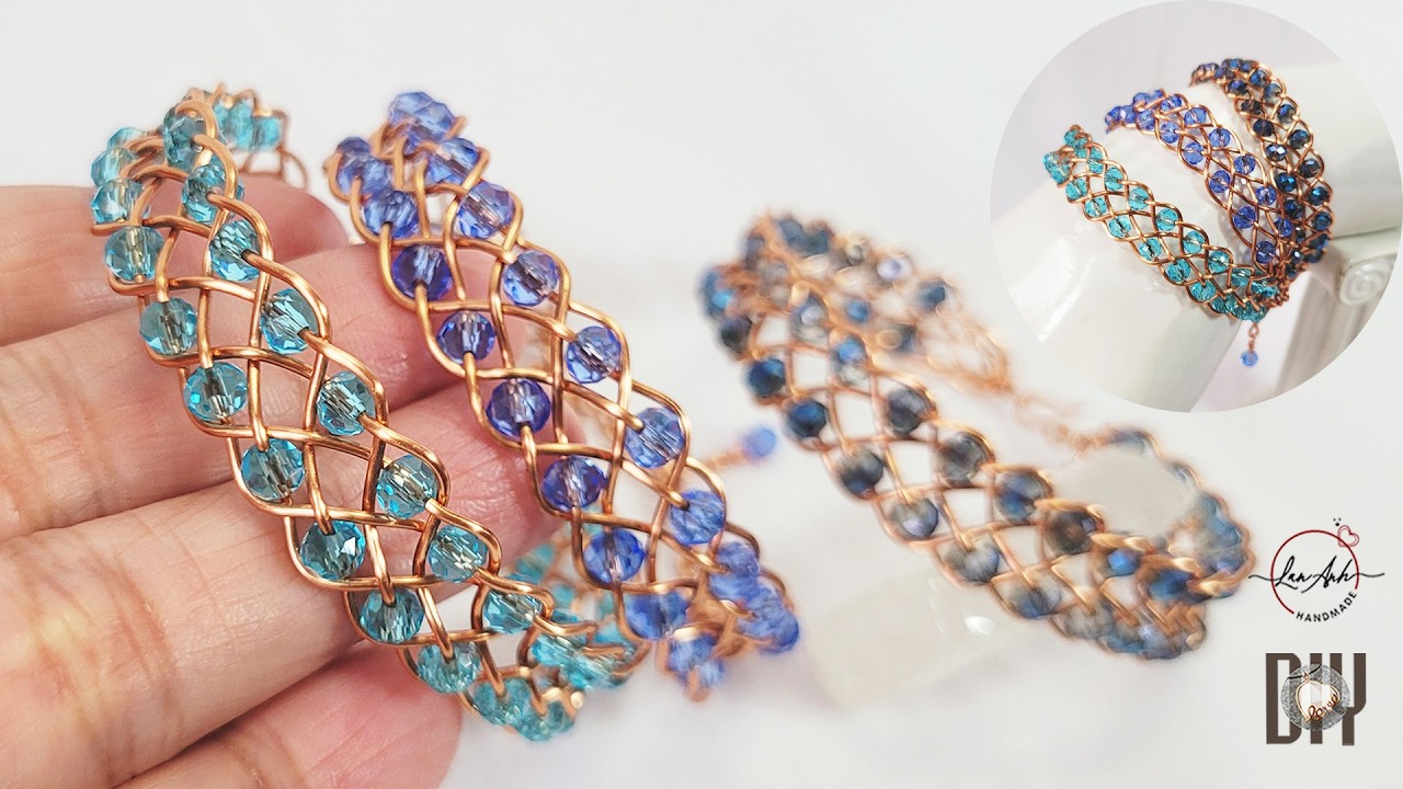 Design your own new bracelet at home | Double 3-wire braid bangle with ...