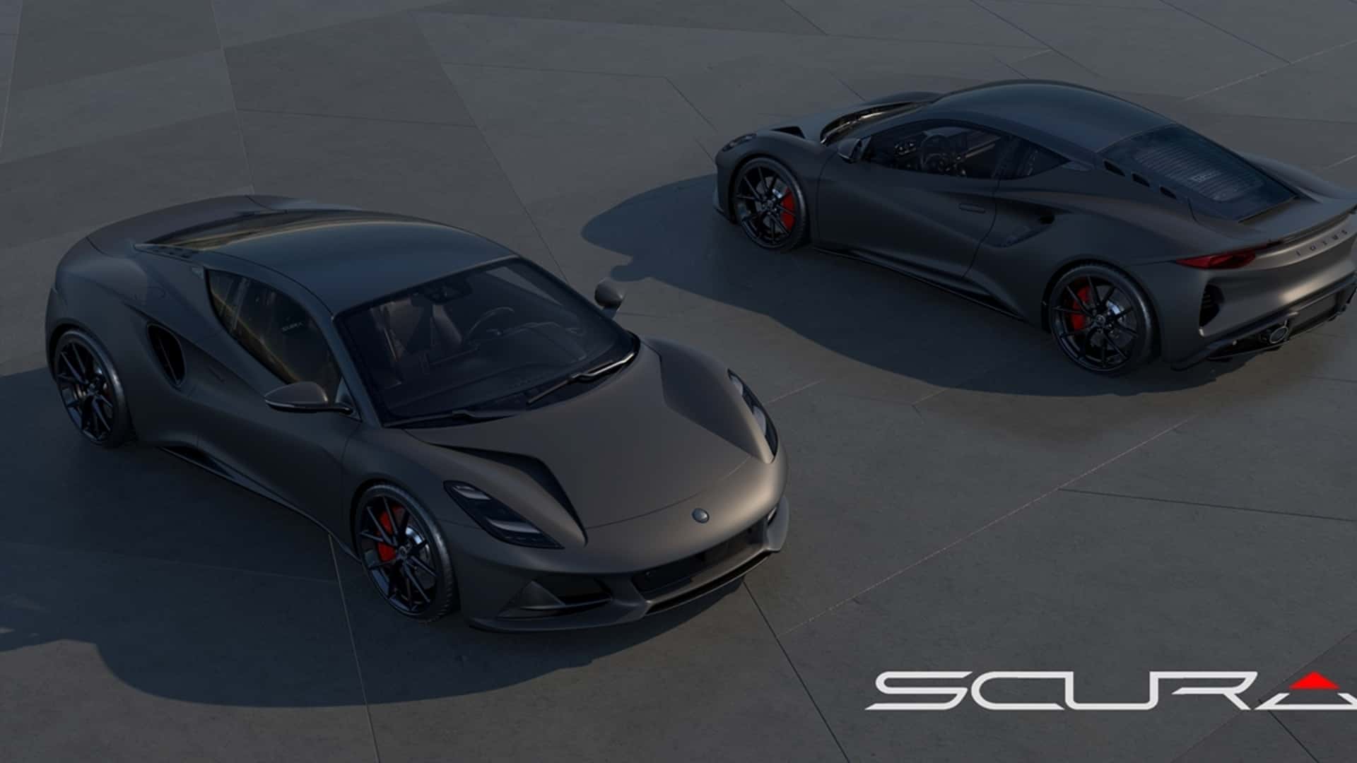 The Lotus Emira Scura goes goth