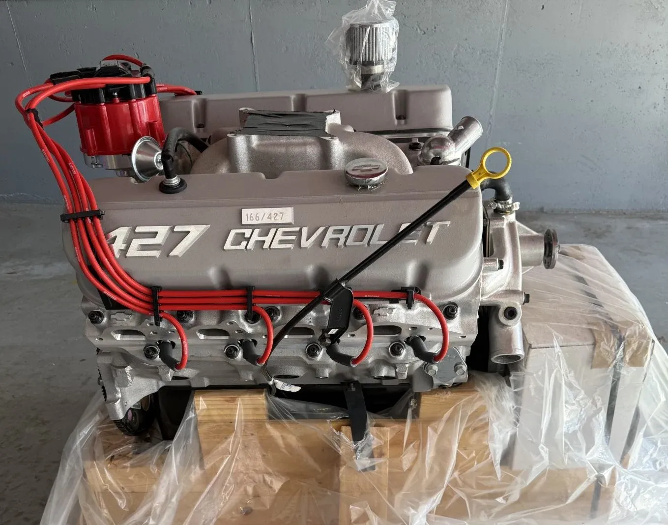 Rare GM anniversary 427 crate engine surfaces unused, tied to legendary ...
