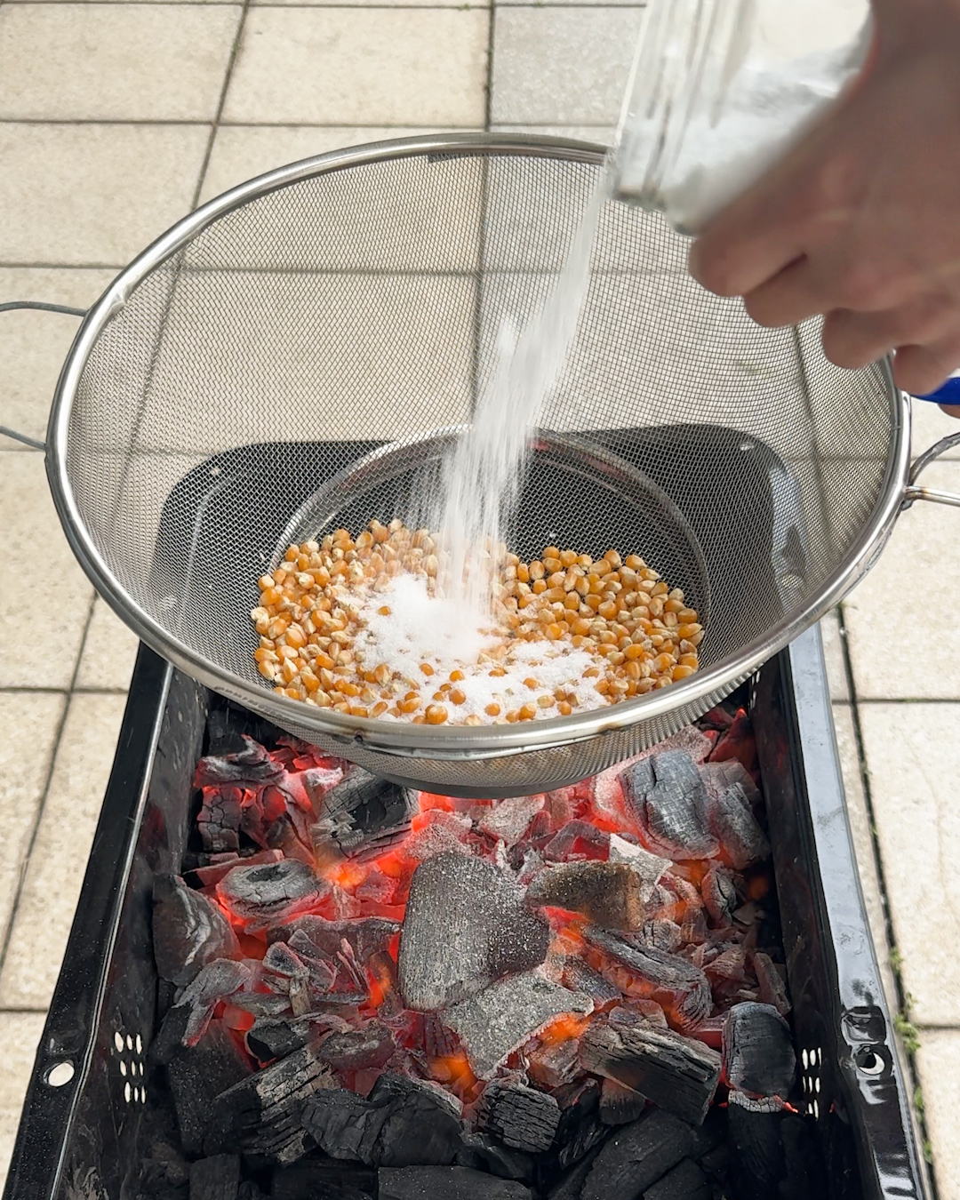 Popcorn over fire hits different 🍿🔥