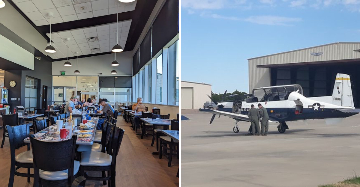 The Oklahoma airport diner where you can eat a $12 breakfast while ...