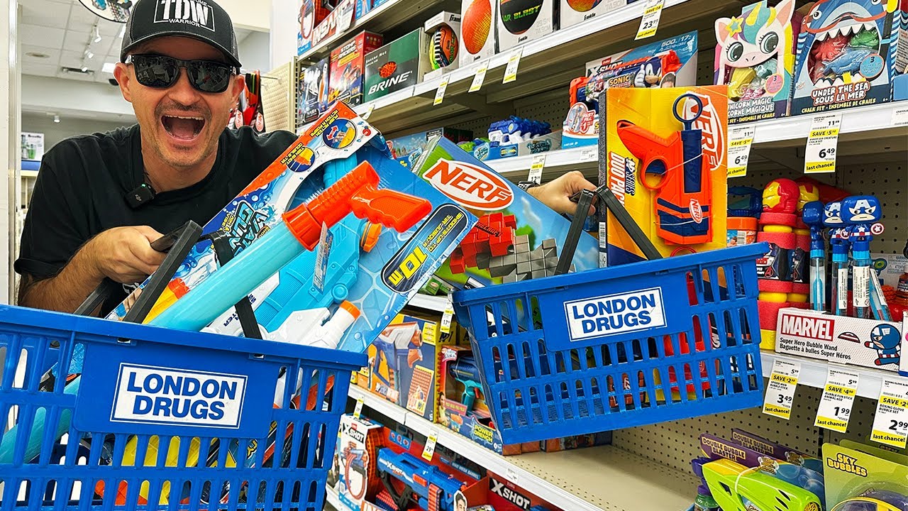 Epic Nerf blaster hunt at London Drugs! Surprising finds & Minecraft ...