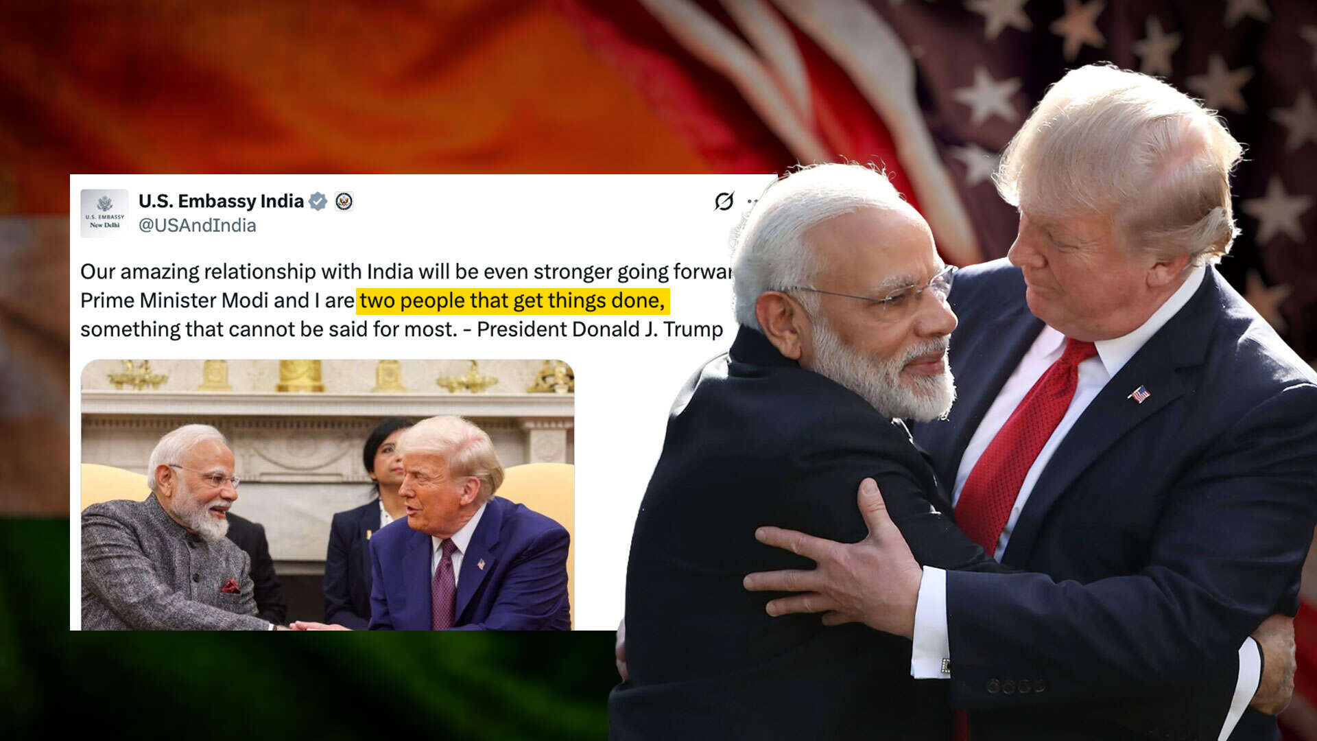 Donald Trump praises PM Modi, says India-US ties will grow stronger ...