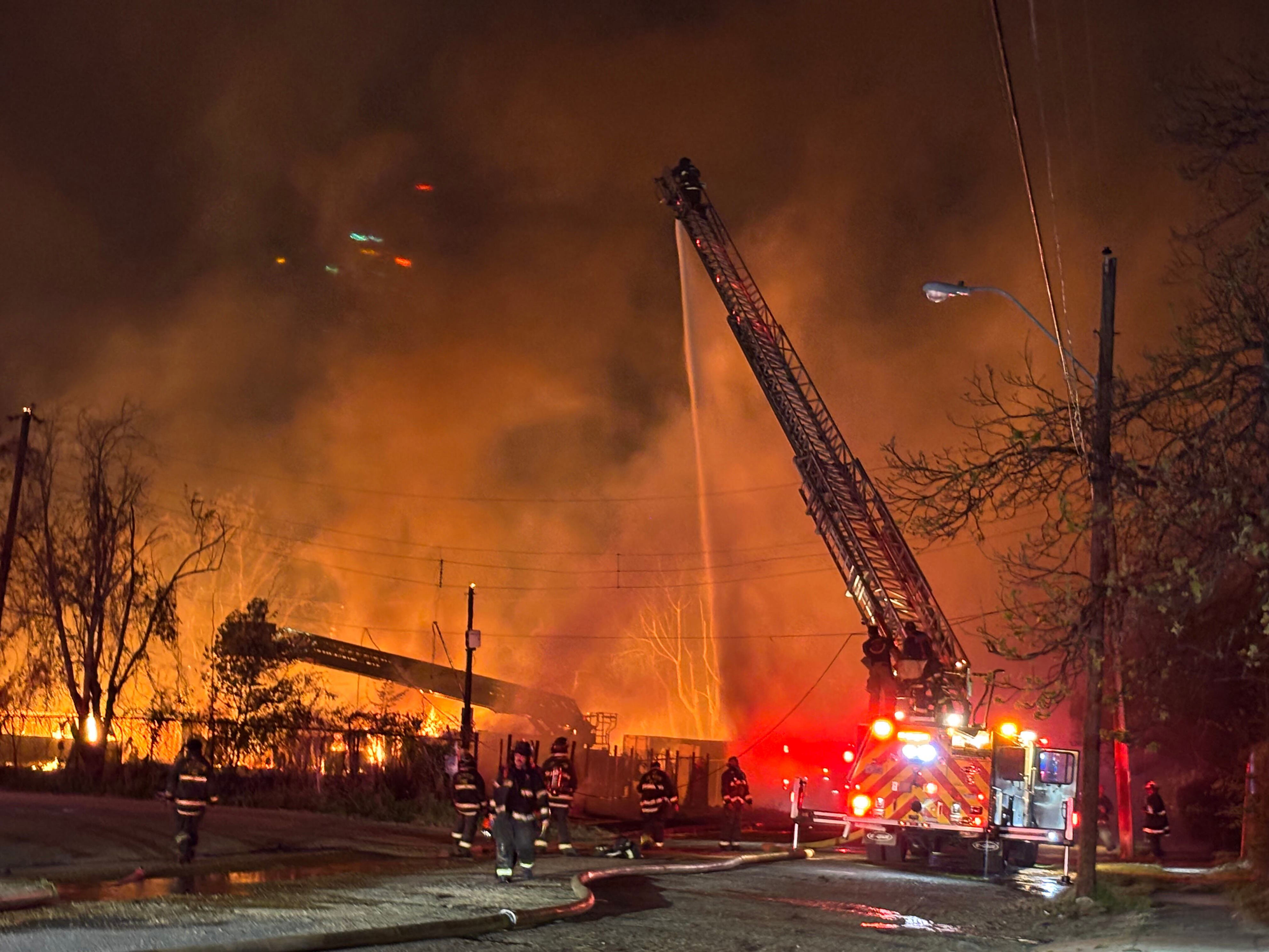 Fire equipment damaged after grass fire spread in Jackson