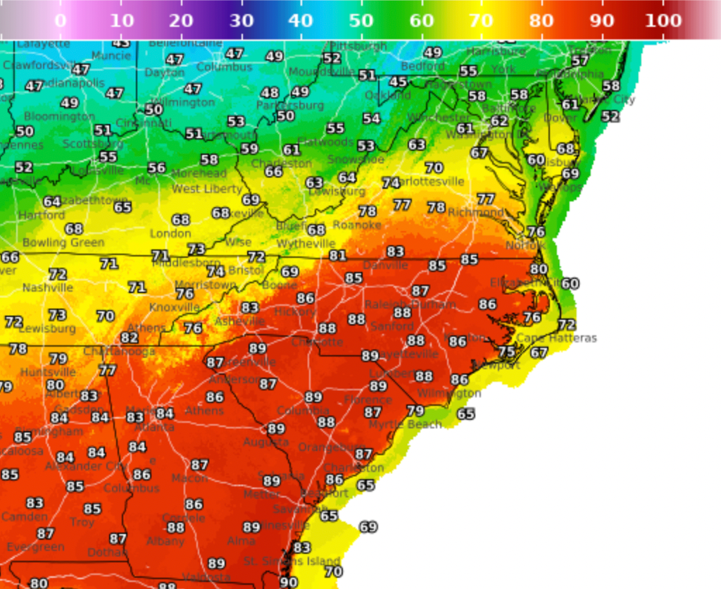 High temperature records could be broken in western NC today. What to know