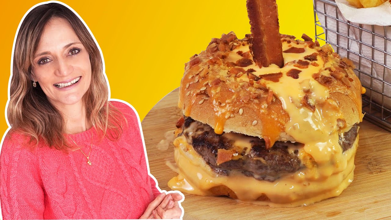 Hambúrguer ao molho de cheddar e bacon | Sal de Flor