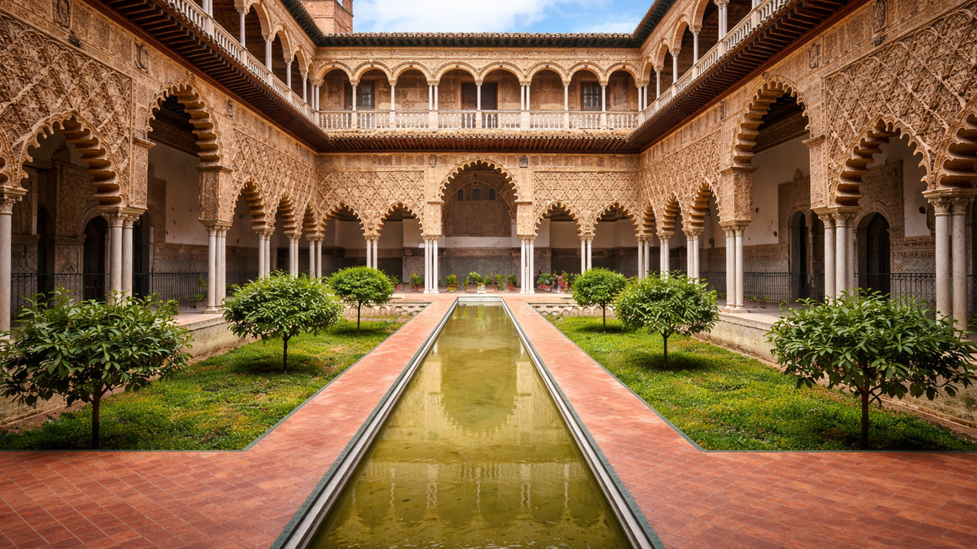 This courtyard holds secrets from another era