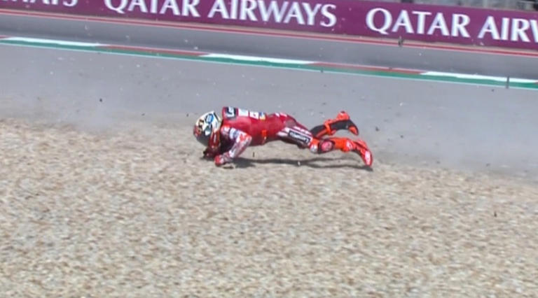 Video MotoGP | La caduta di Marc Marquez nelle libere 1 di Austin: se ...