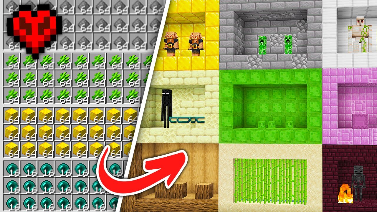 J'ai Build TOUTES les Farms en Hardcore Minecraft + J'ai Créé la Guerre ...