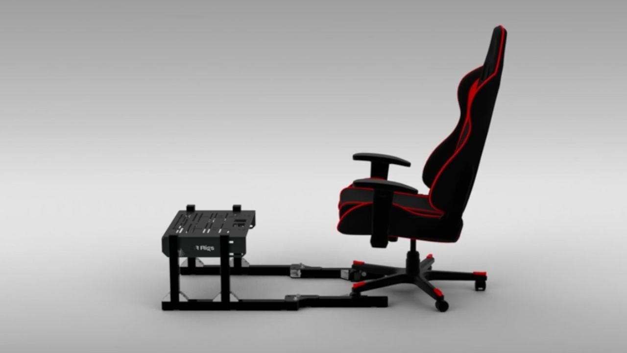 This upcoming sim racing product prevents a gaming chair rolling away ...