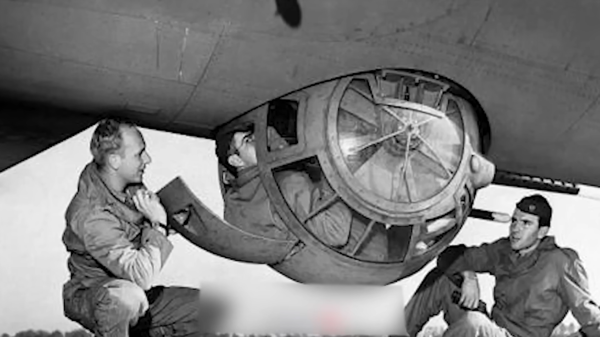 Most dangerous job in WW2 - trapped in a glass sphere under fire