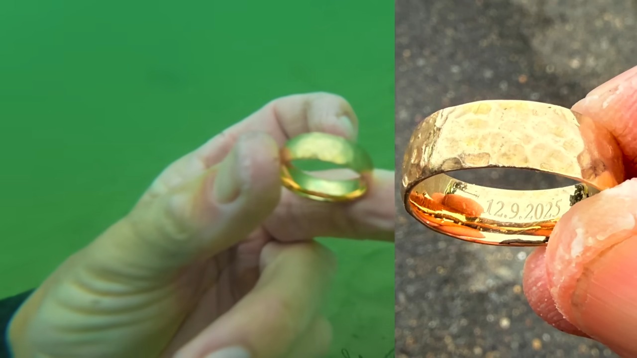 One dive, one signal, and an 18-karat gold ring at the bottom